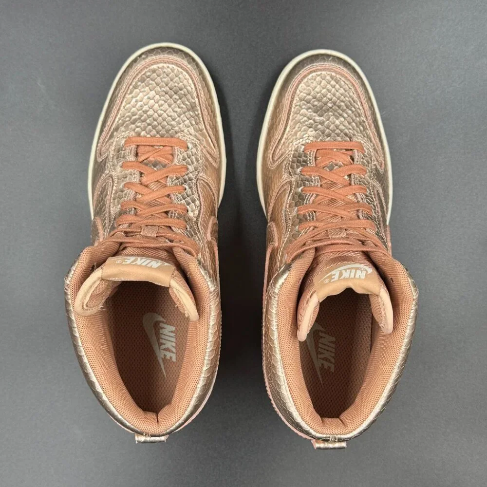 Wmns Nike Dunk Sky High Cut Out Premium 'Metallic Red Bronze'